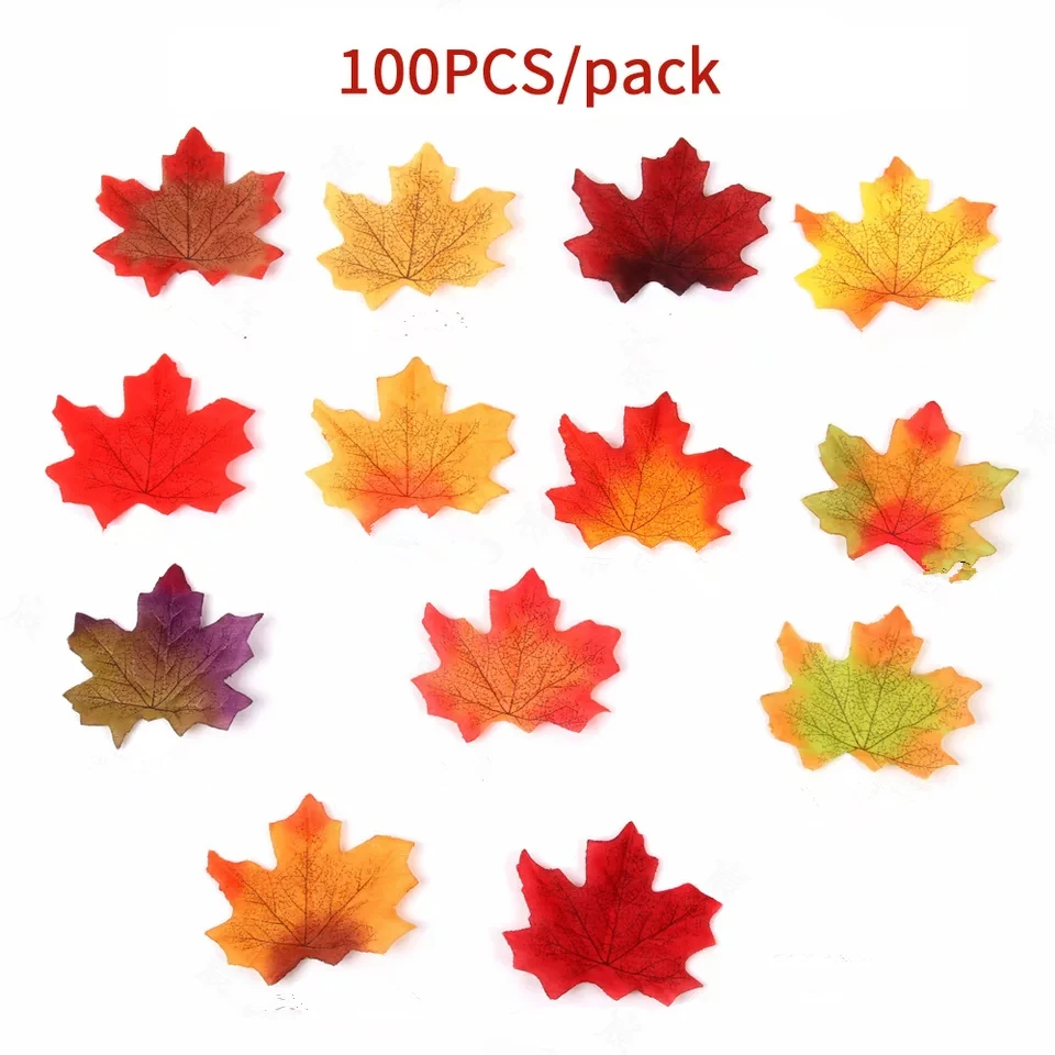 

Искусственные кленовые листья 8 см