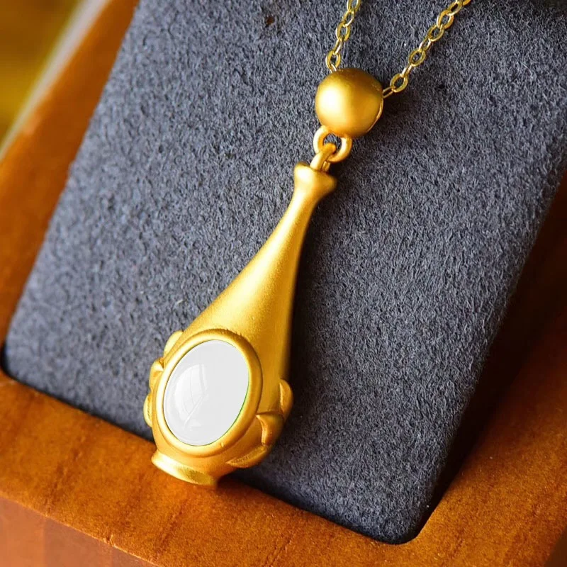 MENGYI богемная винтажная Очаровательная ваза Золотая подвеска с инкрустацией опал