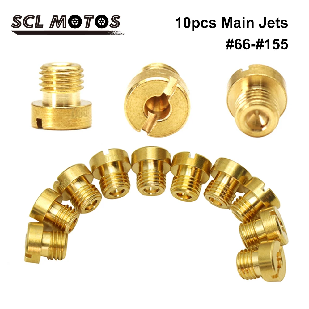 SCL MOTOS 10 шт. M6 6 мм резьба мото карбюратор основные струи комплект #66 #155 Форсунка для