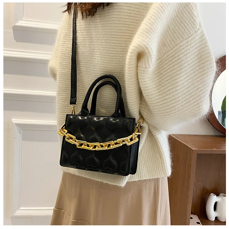 

Женская сумка на цепочке 2021, Повседневная модная милая маленькая сумка на плечо, женские сумки на плечо, летняя сумка через плечо с цепочкой ...