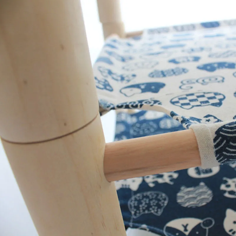 Прочный Холст Кошка Кровать Дом повышенной гамаки для кошек кровать Вуд холст