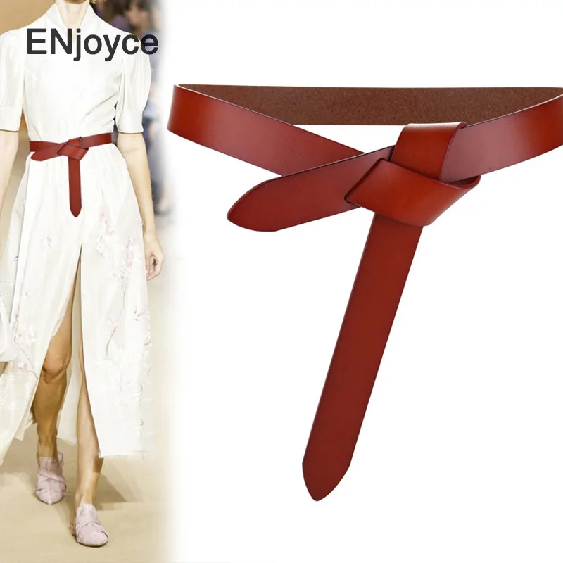 Новый роскошный дизайн длинные ремни из натуральной кожи для женщин