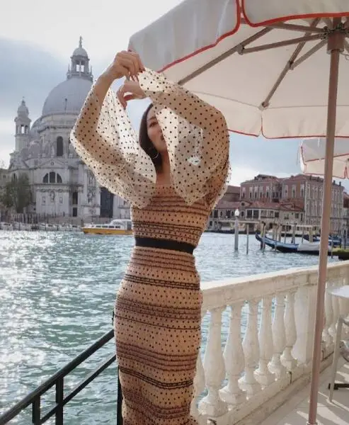 2020 Новое поступление высококачественное платье в горошек с блестками|Женские