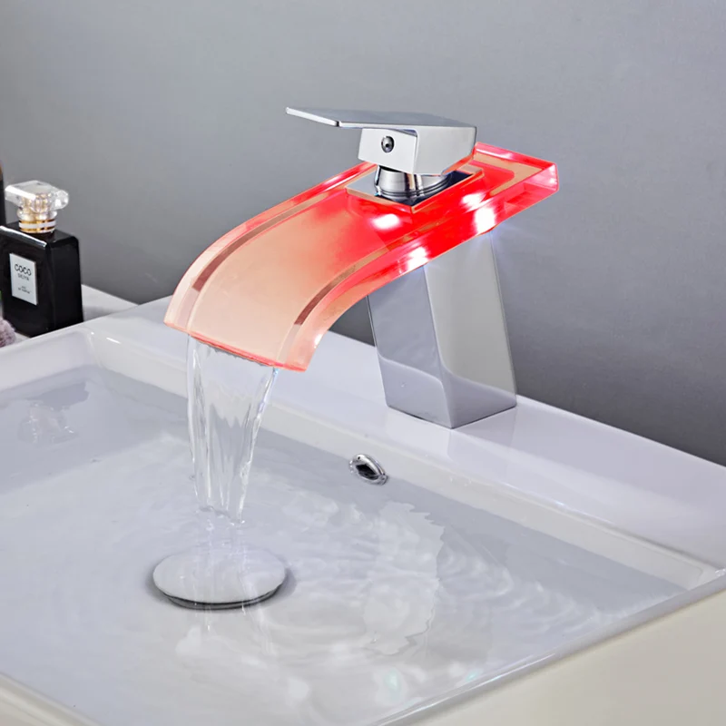 Стеклянный смеситель для ванной комнаты раковины настенный воды водопроводные