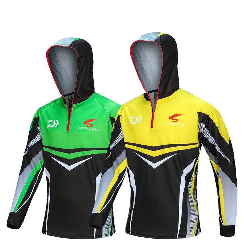 

2021 New Fishing Jacket Sports Outdoor Speed Dry Sun Fishing Clothes Breathable Perspiration Anti-mosquito Slim Fishing Clothing