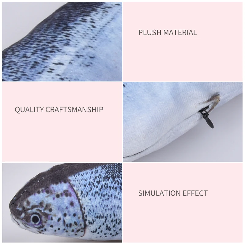 Мягкая плюшевая игрушка для кошек в форме рыбы подарки игрушки мягкая подушка