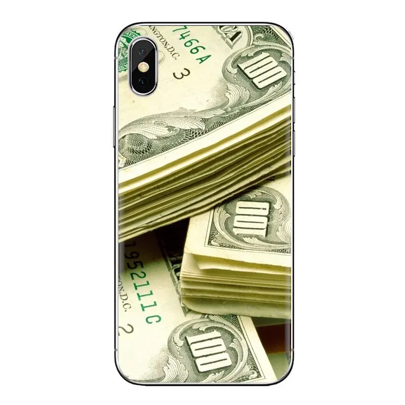 Мягкий прозрачный просвечивающийся чехол Чехлы доллар для huawei Honor 7X V10 6C V9 6A