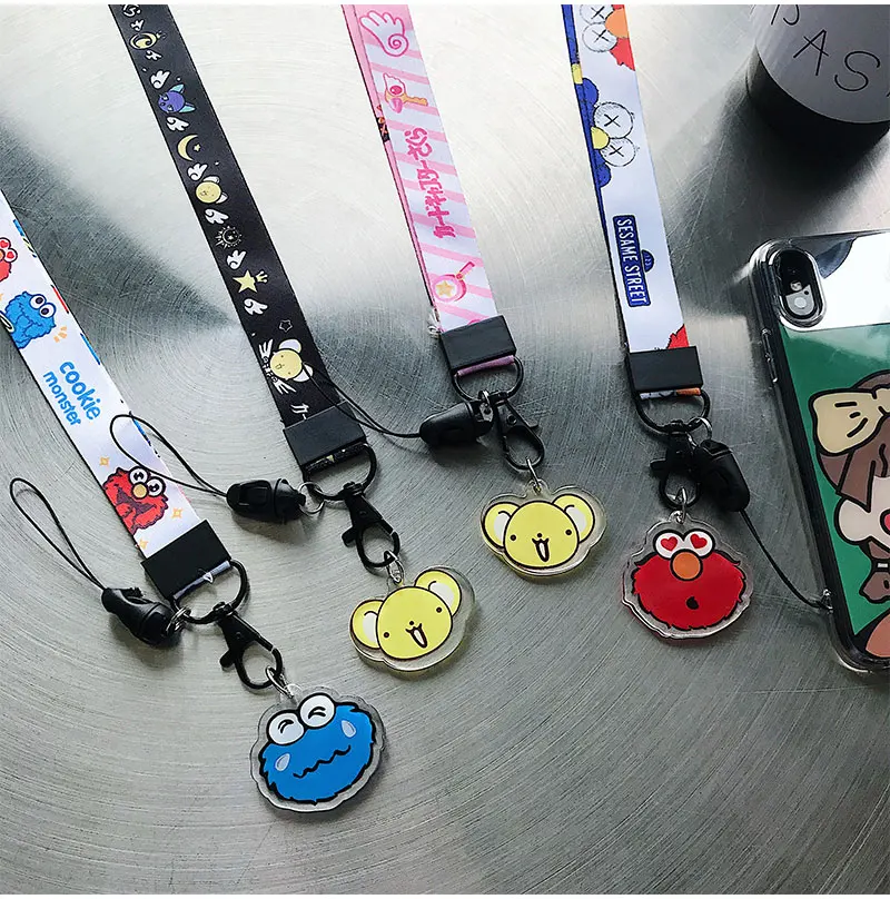 Симпатичное нижнее белье с мультяшным принтом шейный ремешок Ремешки для iPhone