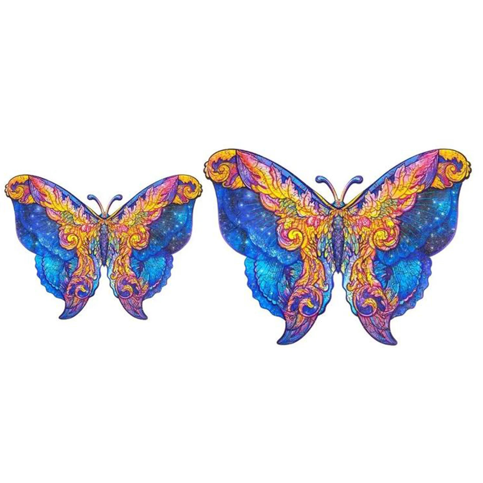 

High-quality Unique Wooden Jigsaw Puzzles Mysterious Butterfly Shaped Animal Puzzles For Adults Kids Educational Puzzle Toys