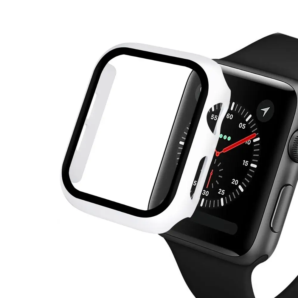 Защитная пленка для экрана из закаленного стекла 360 ° Apple Watch 7 41 мм 45 iWatch Series SE 6 5 4 3 2