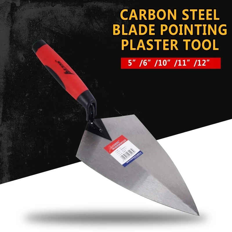 

5/6/11/12 inch Construction Tools Putty Knife Brick Trowel Laying Carbon Steel Blade Pointing Plaster Tool Carbon Steel