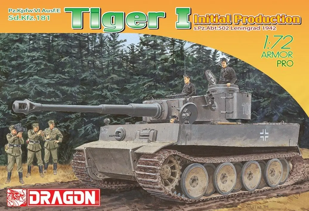 Dragon 7370 1/72 Tiger I Initial s.Pz.Abt. Набор детских игрушек пластиковая сборка строительные