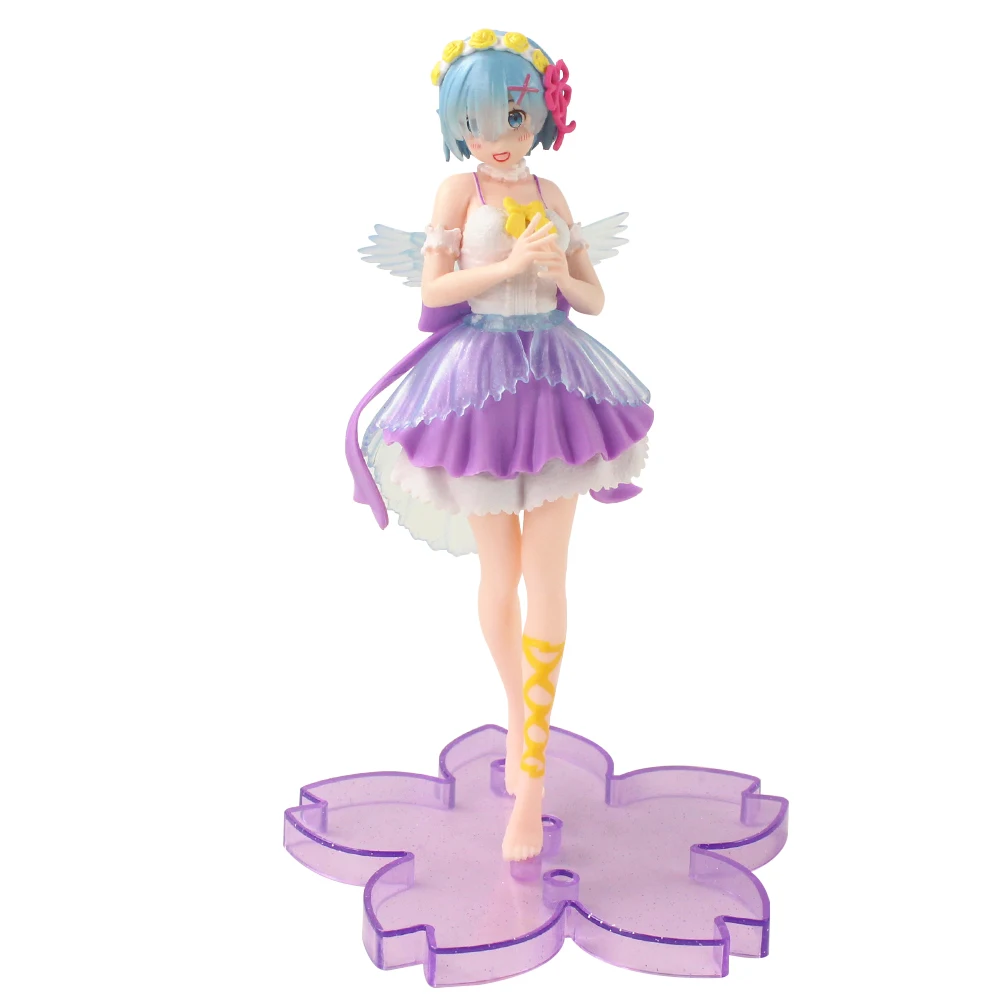Экшн-Фигурка Re: жизнь в другом мире от нуля аниме Рем фиолетовом платье цветущая