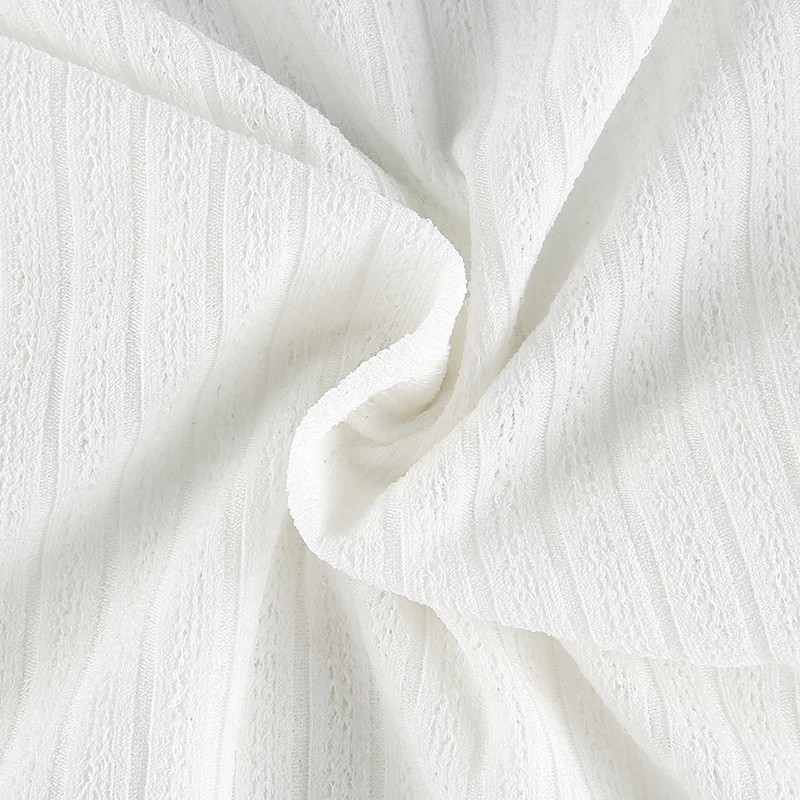 

Women's Short Sleeve T-Shirt Slim Waist Frenulum Sexy Fashionable Hollow Out Tee Versatile V-Neck White Crop Top Casual Clothes