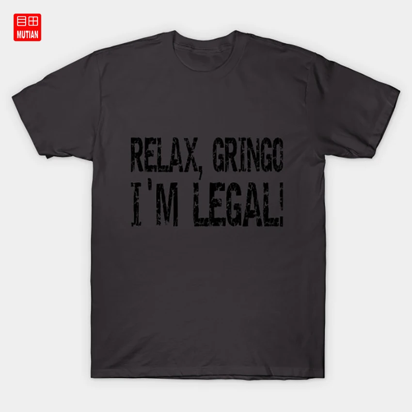 Расслабьтесь Gringo I'M Legal! Футболка для отдыха Im Legal Relax Legal|Мужские футболки| |