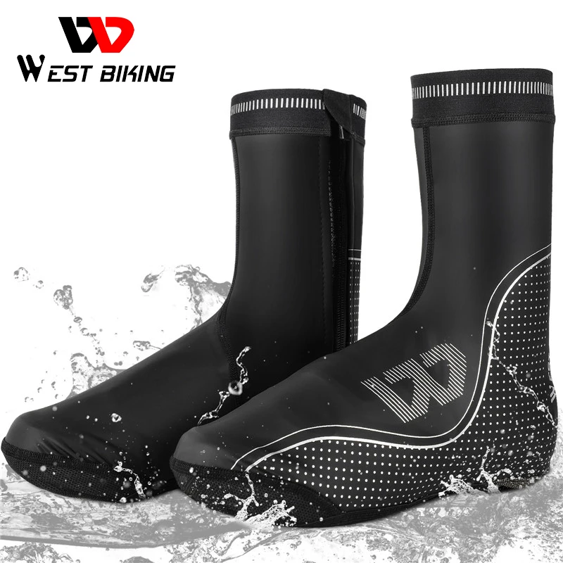 

WEST BIKING Cycling Shoe Covers Bicycle Boot Covers Reflective Overshoes Toe Warmer Protector Waterproof Windproof for Bike, MTB