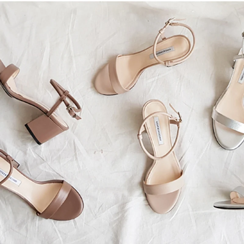 Сандалии с ремешком на щиколотке и открытым носком Размеры 33 42|Боссоножки