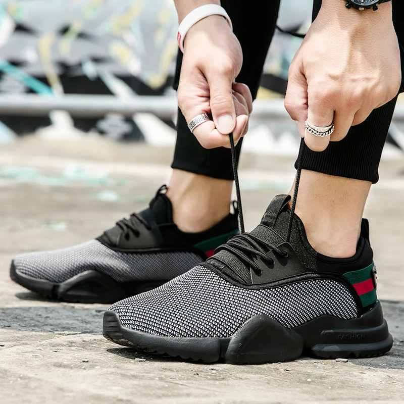 Кроссовки ультра-светильник сетчатая Мужская обувь большой размер 39-46