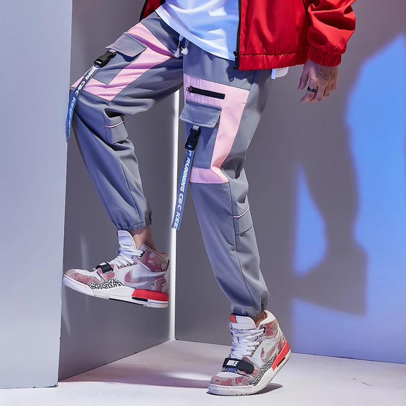 Streetwear Hip Hop Cargo Pants For Mens Pants Fashions Multi-Pocket Black Men Trousers Male Harajuku Sweatpants Joggers