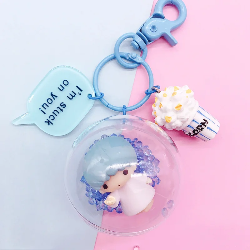 Маленькие близнецы звезды фигуры игрушки ПВХ брелок милый ангел девочка фигурки