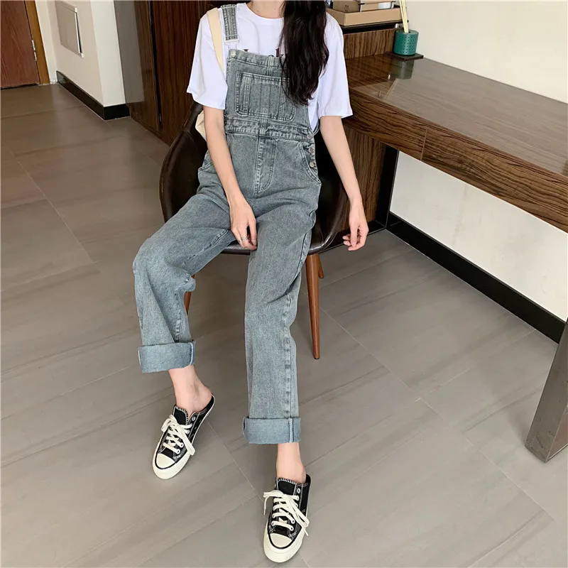 

Korean Version Loose Slim And Age-old Belt Pants Straight Tube Retro Wide Leg High Waist Jeans Women's New Spring And Summer
