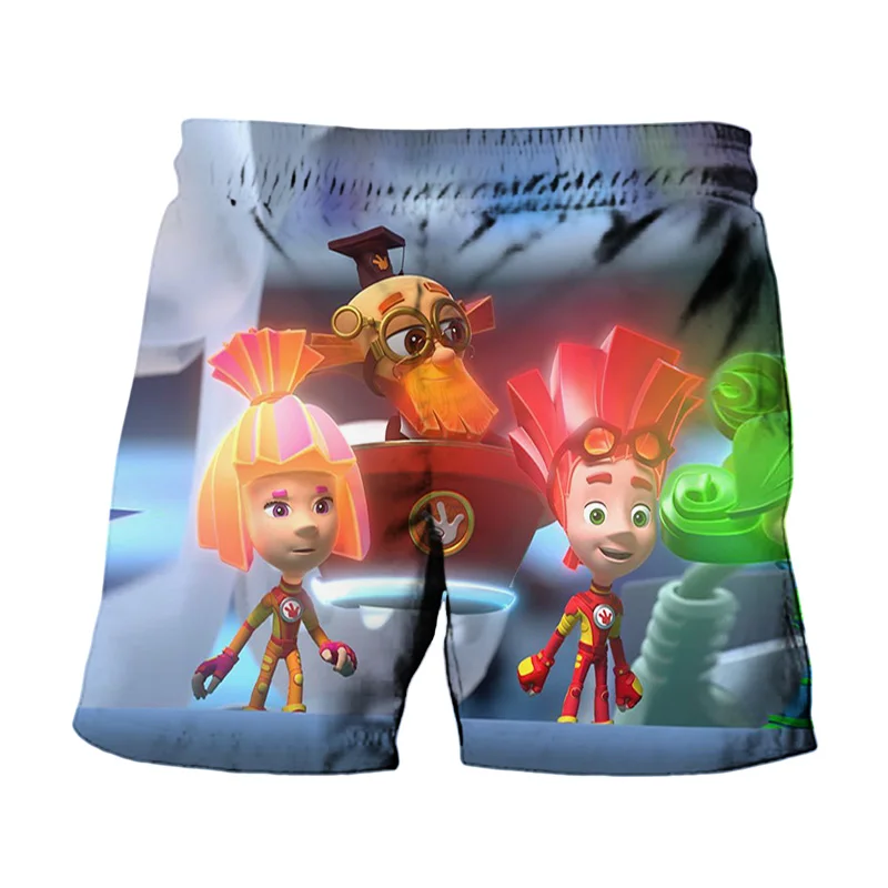 

Kids 2021 Summer New Fashion Casual Beach Shorts Children 3D Print Cartoons Screw Shorts Kids Cartoons Swimming Pants 4-14 Year