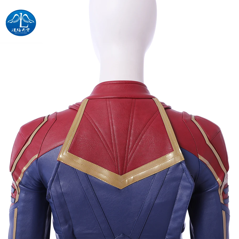 Капитан Костюм Марвел MS Marvel Carol Danvers Косплей кожаный комбинезон для взрослых женщин Хэллоуин вечерние hollowen наряд на заказ