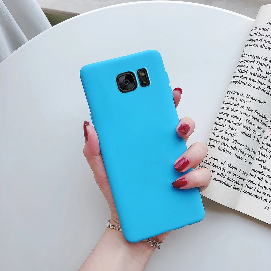Ультратонкий матовый чехол для Samsung galaxy S7 edge S8 S9 S10 s20 Plus Note 8 9 10 S10E защитный