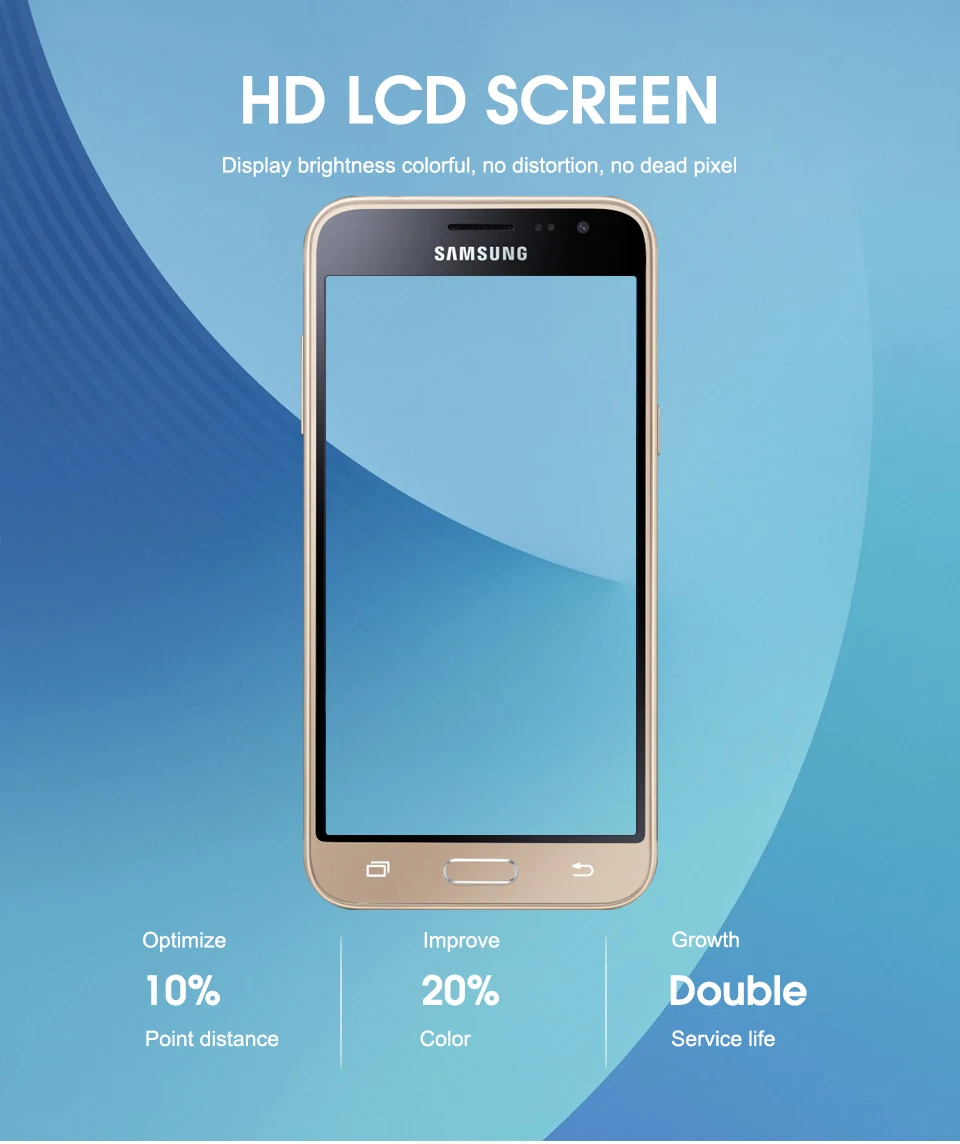 J320f ЖК-дисплей для samsung Galaxy J3 J320 J320F J320H J320FN J320M ЖК-дисплей сенсорный экран дигитайзер Рамка регулировка яркости