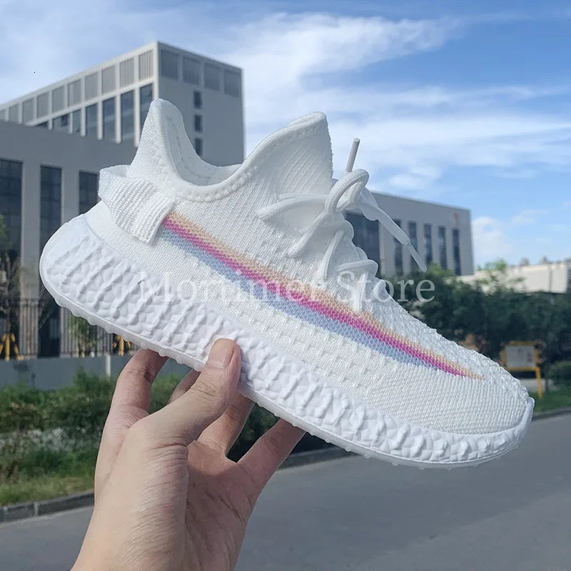 Женская обувь 2019 г. Белые летние кроссовки с обесцвечиванием солнечного света