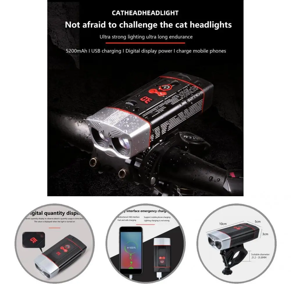 

Фонарик с функцией внешнего аккумулятора для велосипеда