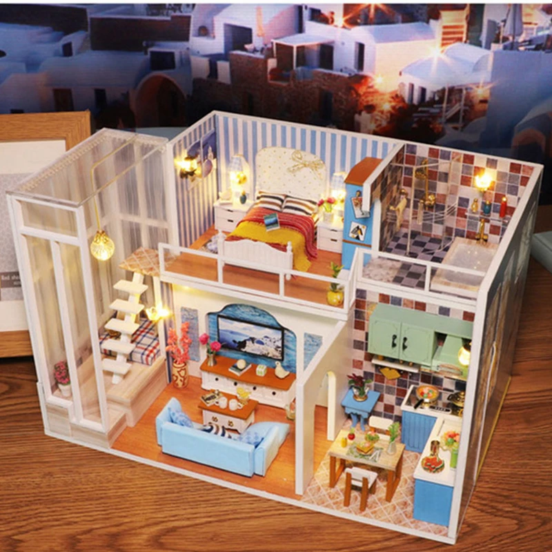 Кукольный дом мебель миниатюрный кукольный домик сделай сам комната театр