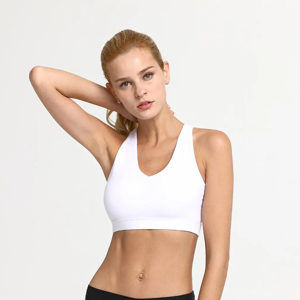 Женская спортивная одежда для йоги фитнеса бега нижнее белье бюстгальтер жилет