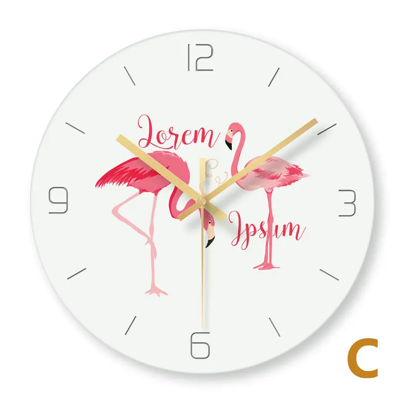 3073 Wall Clock Nordic Household Mute Living Room Bedroom Minimalist Modern Decorative Wall Watch 14 Inch Quartz Round Clocks - Цвет: 3073
