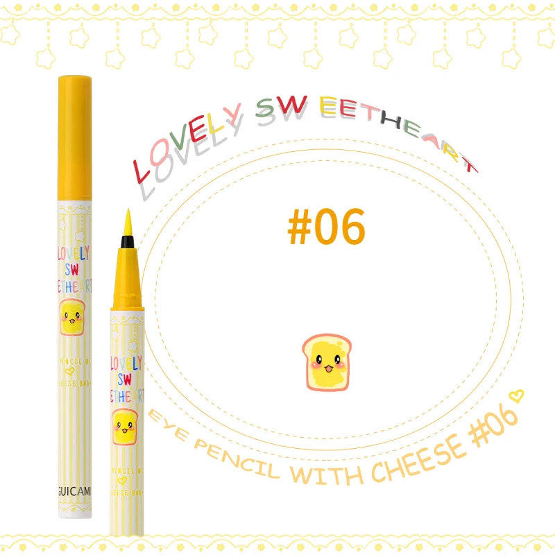 Жидкая подводка для глаз 8 цветов гладкая водостойкая устойчивая к поту