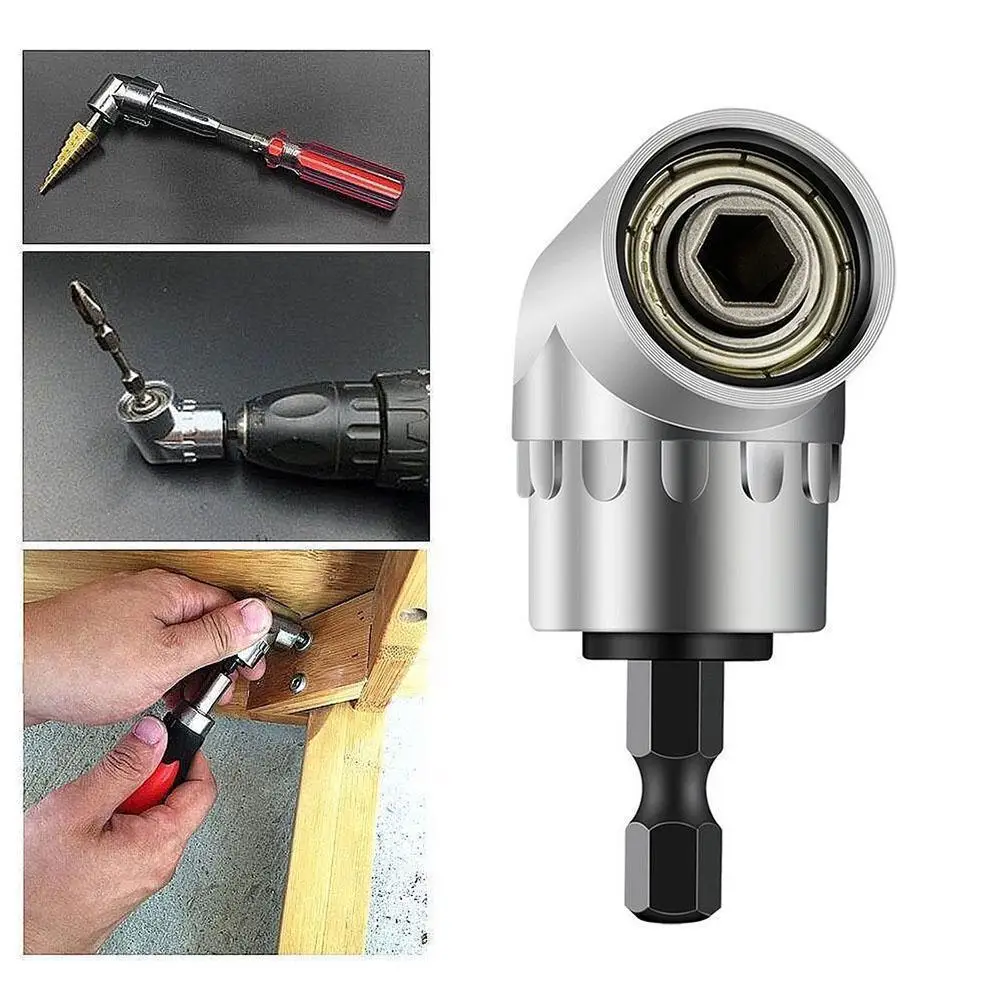 

2pcs Hexagon 105 Degree Extended Angle Screwdriver Rod Tool 1/4 Power Set Extension Connector Accessories Drill U2S4