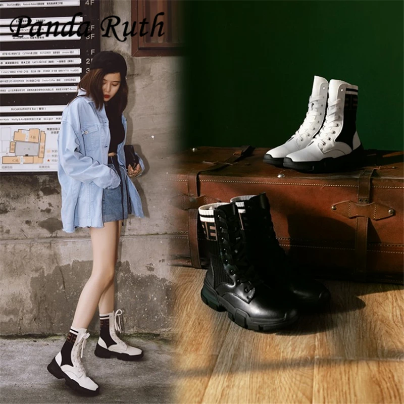 Новинка 2019 года женская обувь женские ботильоны из натуральной кожи