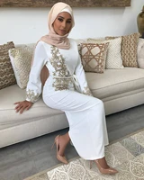 2020 embroidery abaya dubai turkey muslim dress kaftan islamic clothing indian dress women robe musulman femme vestidos