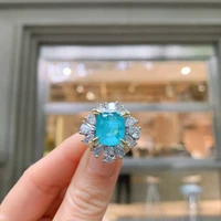 fashion finger ring for women 925 silver jewelry with 1012mm zircon gemstone hand accessories rings wedding party promise gifts