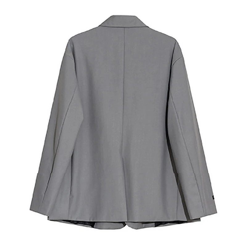 Женский Повседневный Блейзер однобортный пиджак свободного кроя с наплечной