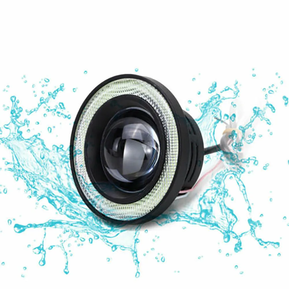 

2.5 Inch Fog Lights 64mm Waterproof 12V Angel Eye Car LED SUV Truck New