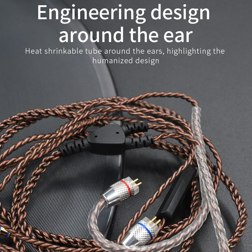 Витой из бескислородной меди аудио кабель для CCA плотным верхним ворсом KZ Hi-Fi