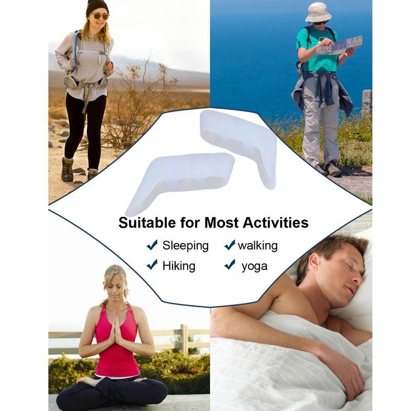 Tcare 2 шт./пара гель первом суставе большого пальца ноги мягкий силиконовый розово