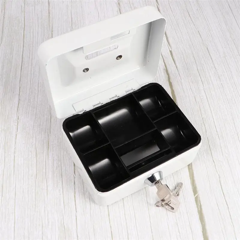 

Anti-theft Portable Cash Box Durable Money Holder Household Cashier Storage Case With 2pcs Keys (Blue Size XL)