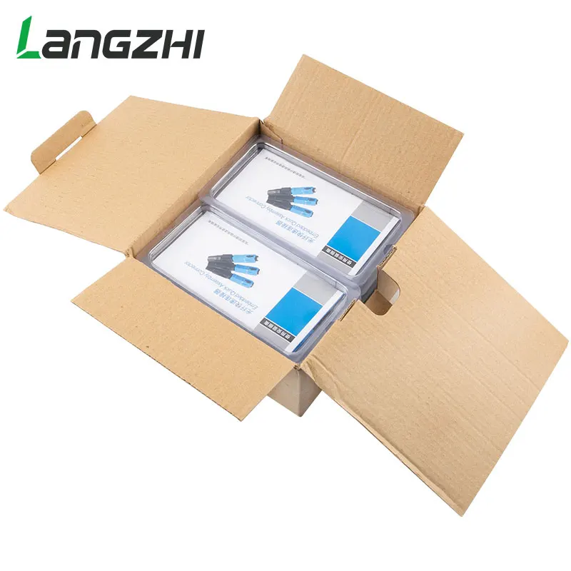 Langzhi 100 шт. SC волоконно оптический Быстрый холодный FTTH Одномодовый UPC быстрый