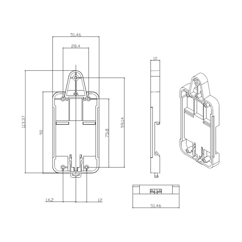 SONOFF dr Din Rail лоток Регулируемый монтируемый Держатель корпуса для Wi-Fi дистанционное управление переключатель Sonoff Basic/RF/Pow/TH10/16/Dual
