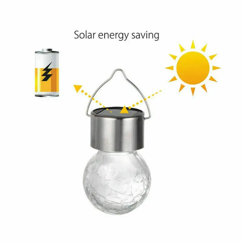 1 шт. уличный садовый светильник с шаром в форме шара светодиодный подвесной со
