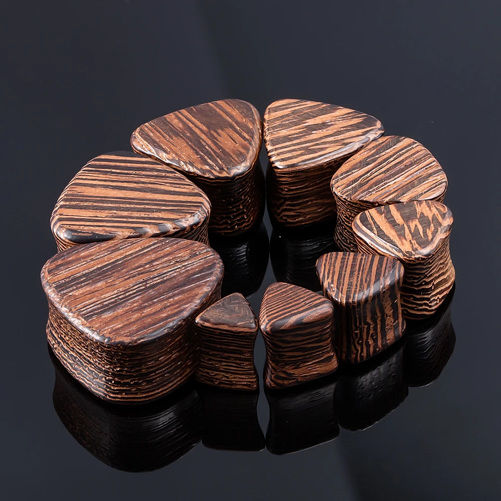 Деревянные серьги-гвоздики для пирсинга туннель опал металлические манометры