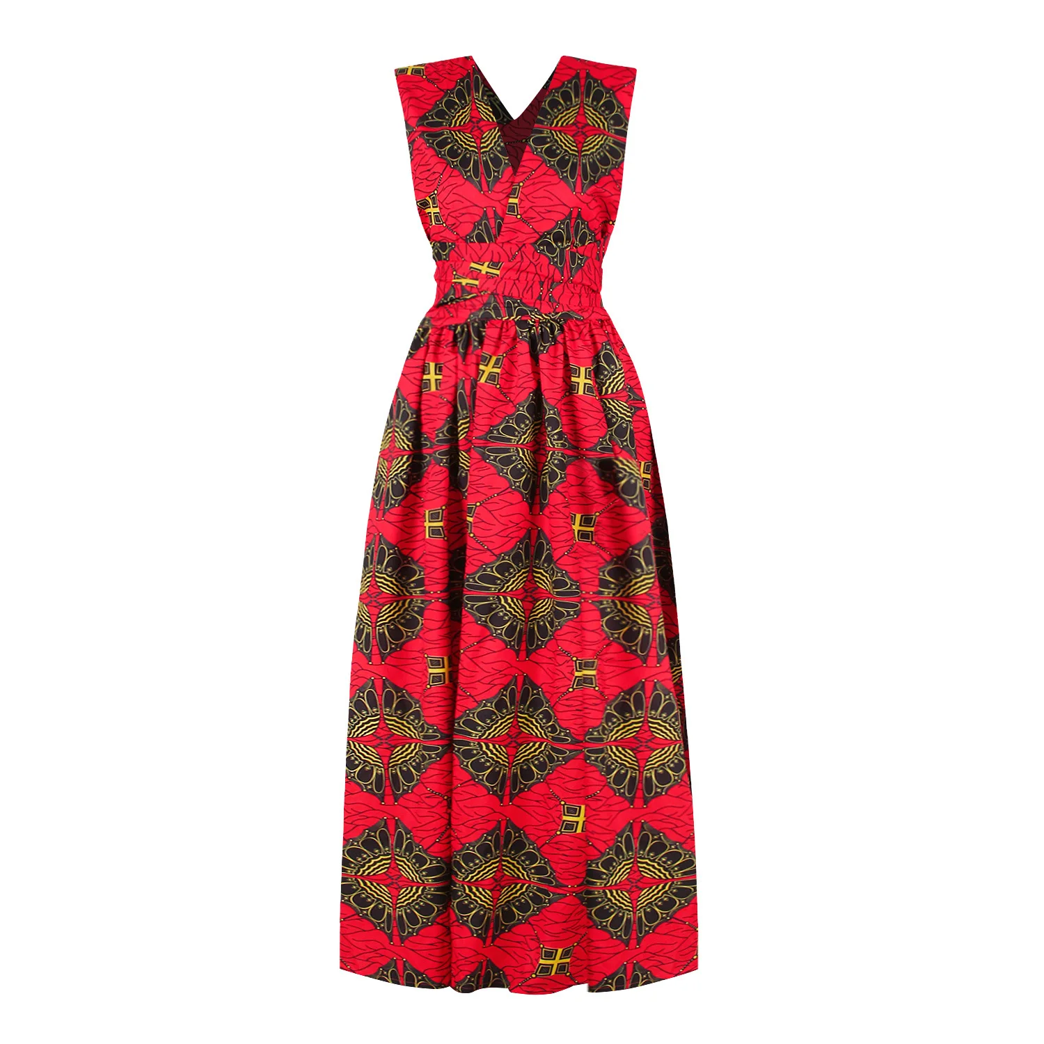 Длинное Африканское платье Женская традиционная африканская одежда Дашики Анкара макси платья Элегантное многократное Платье с принтом Летний стиль