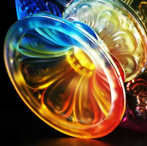 Тибетская цветная глазурная резьба Восемь подносов Manza Manda | Дом и сад